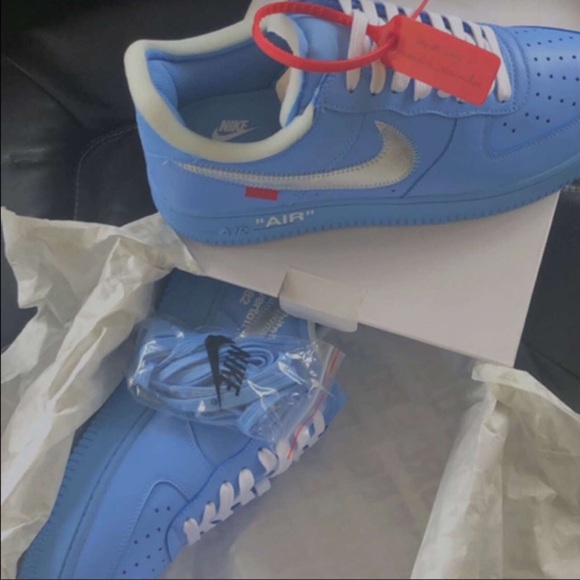 Off White AF1 Light Blue - Picture 1 of 4